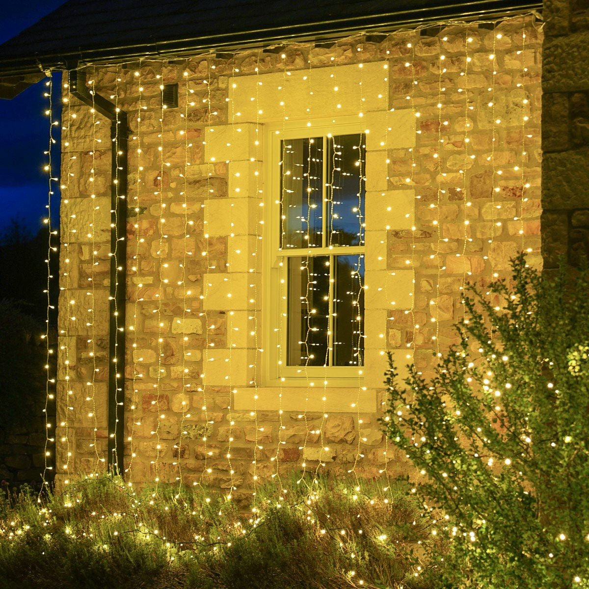 Perdea luminoasă 5 × 1 m, cu 8 jocuri de lumini