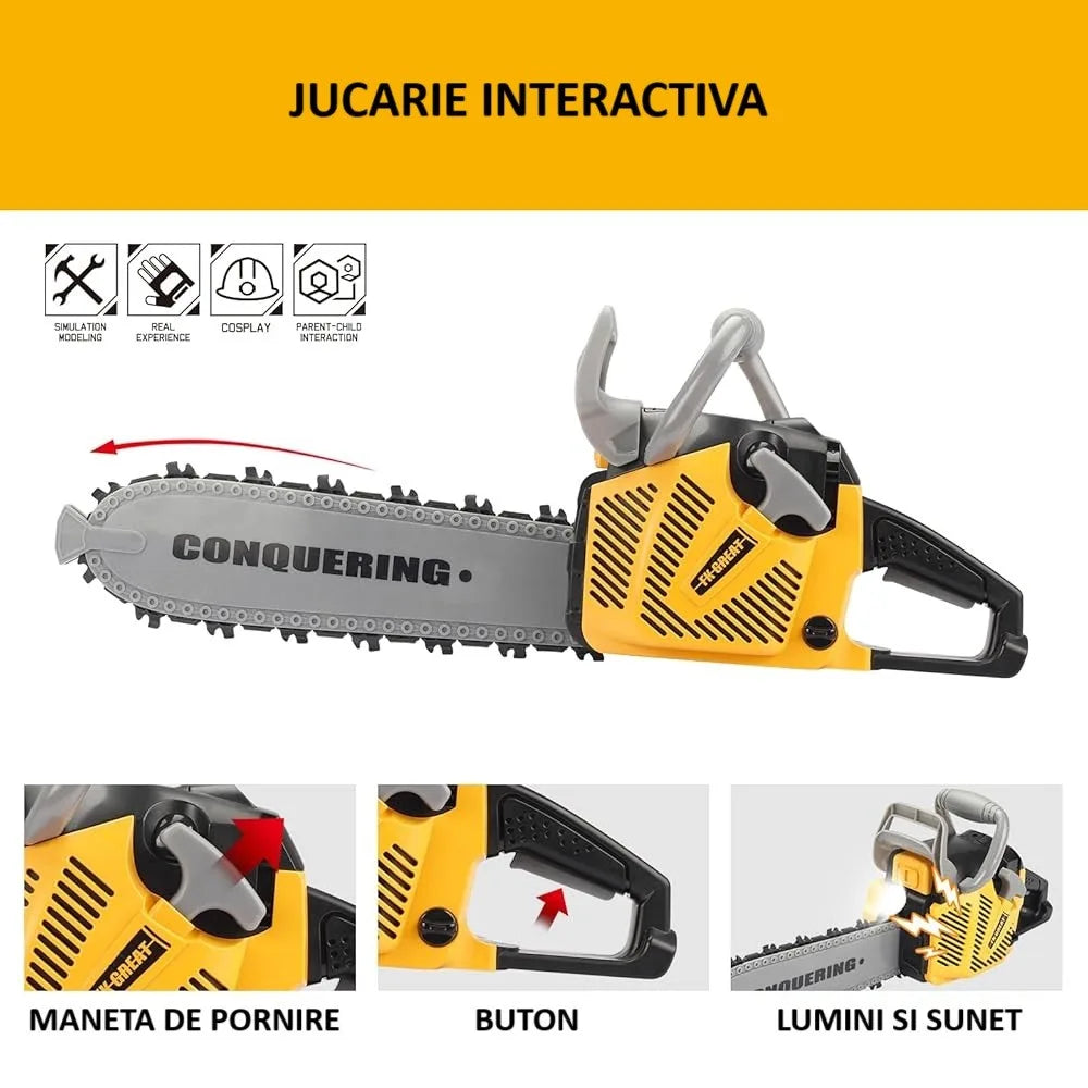 Drujbă de jucărie cu sunete și lumini