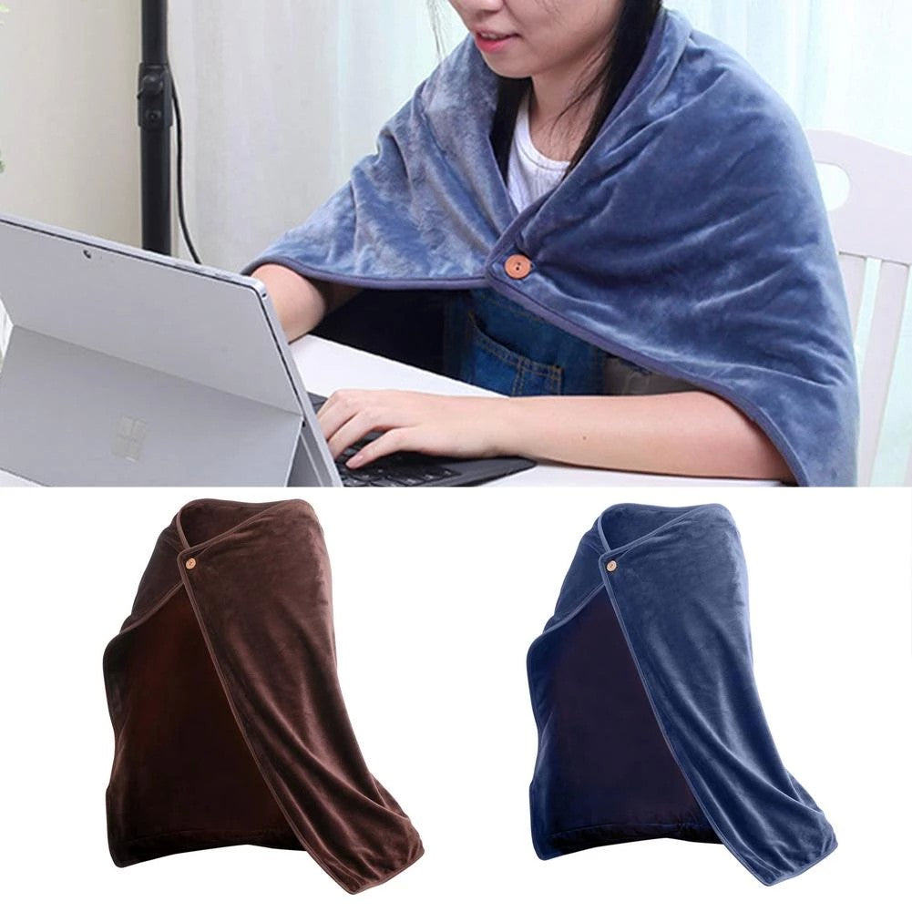 Șal încălzit cu USB, 100 × 70 cm