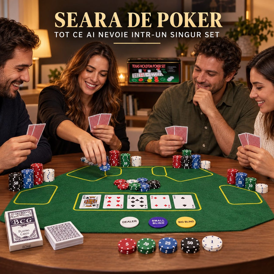 Seara de poker, acasă