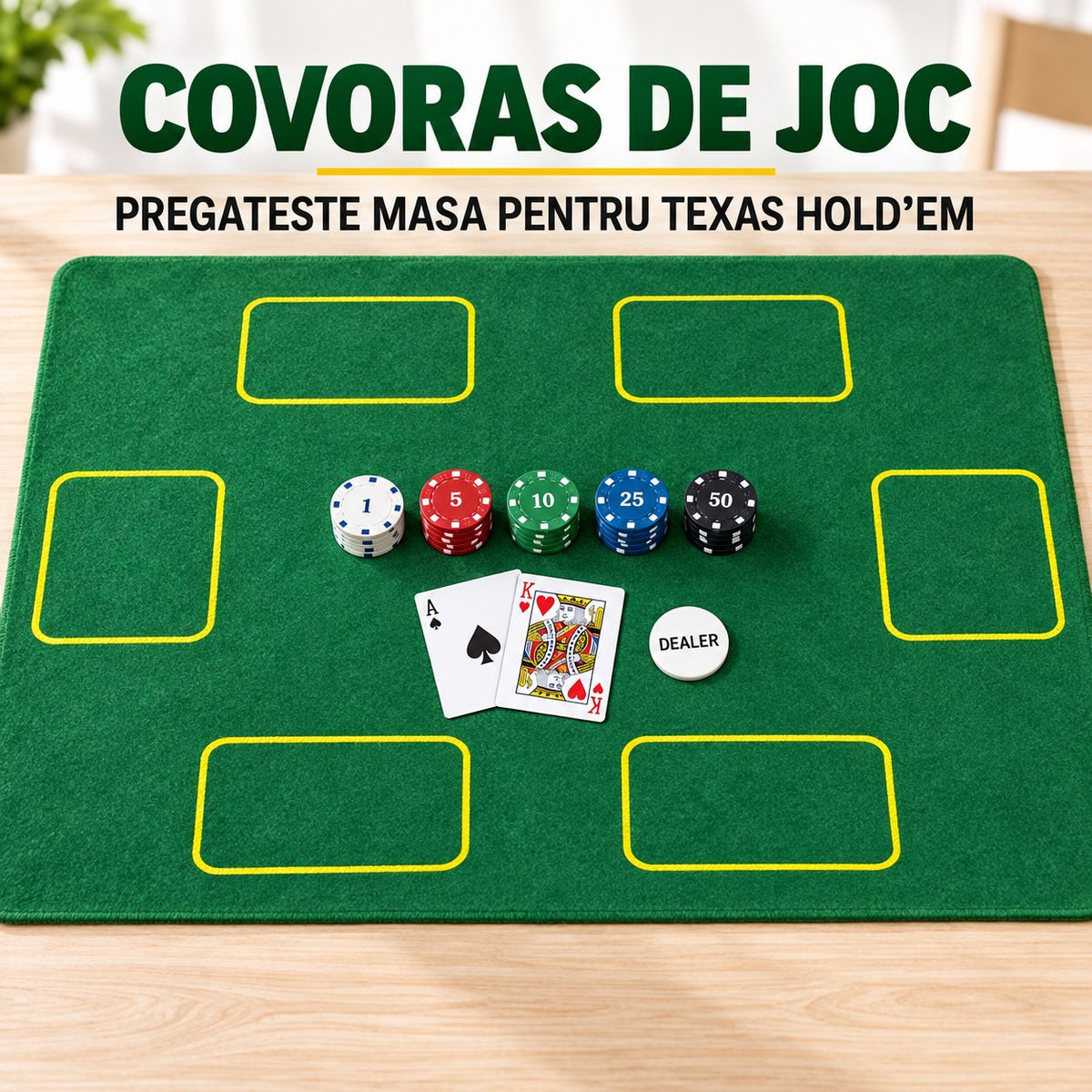 Set de poker cu 200 de jetoane